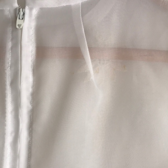 Vintage Embroidered Sleeveless Blouse Back Zipp Sm - Picture 10 of 11